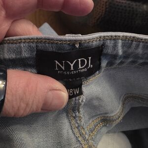 NYDJ Light Wash 18W Denim Jeans - Light Blue